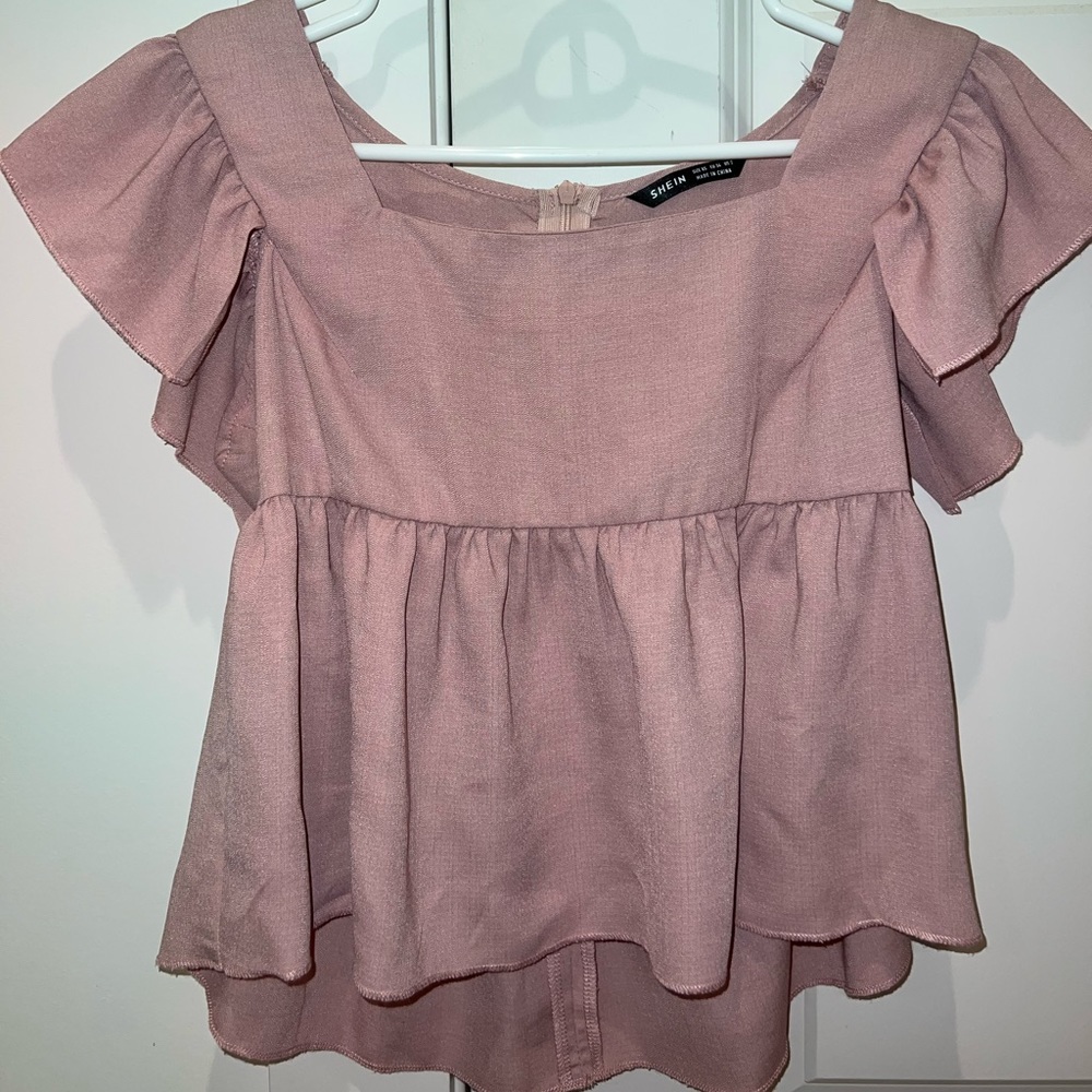 Purple Shein blouse